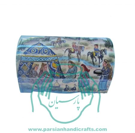 قیمت فروش جعبه استخوانی جواهرات نقاشی عشایر