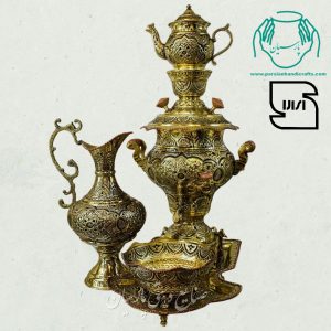 سماور دکوری برنجی قلمزنی ریزه اصفهان قیمت سماور دکوری برنجی قلمزنی ریزه اصفهان