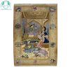 قیمت انواع قالیچه دستبافت عکسی رنگ کرم کرک و ابریشم اصفهان