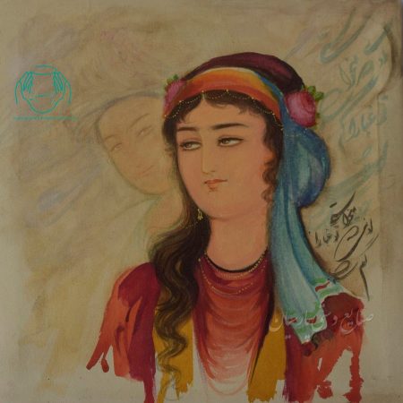 قیمت فروش نقاشی ایرانی روی بوم تک چهره