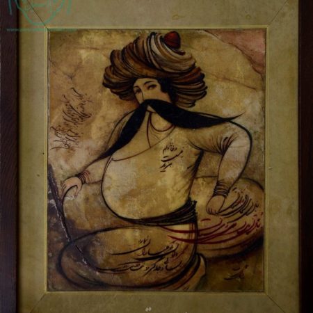 قیمت نقاشی ایرانی مرد چاق مدرن