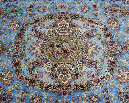 ترنج فرش دستبافت 12 متری لچک ترنج اصفهان