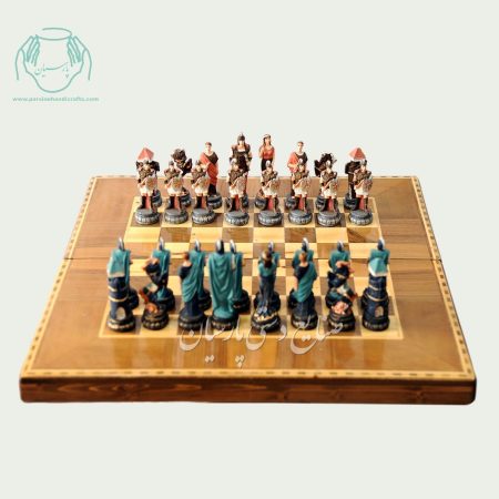 مهره شطرنج رنگي دست ساز متوسط