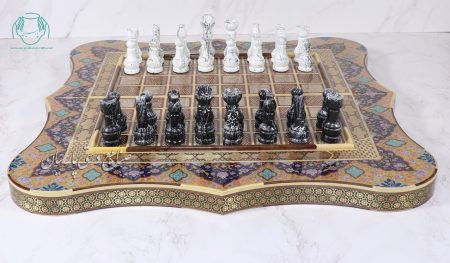 مهره شطرنج استاندارد طرح سنگ ماربل