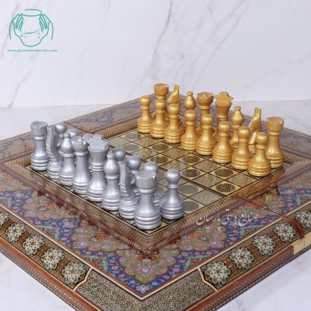 مهره شطرنج زرد طوسی استاندارد 50