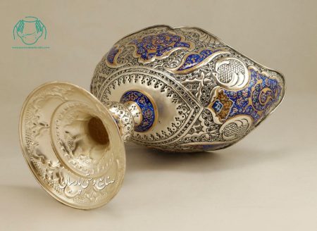 زیرکشکول تلفیق هنر قلمزنی مینا کاری