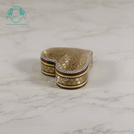 جاجواهراتی طرح قلب خاتم کندویی