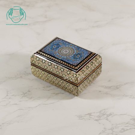 جعبه جواهرات داخل خاتم رونقاشی تذهیب