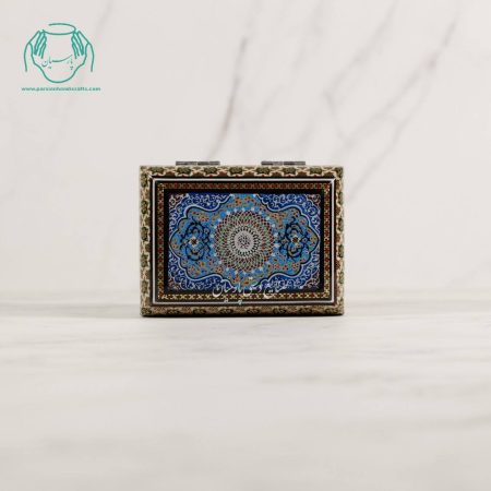 جعبه جواهرات داخل خاتم رونقاشی تذهیب