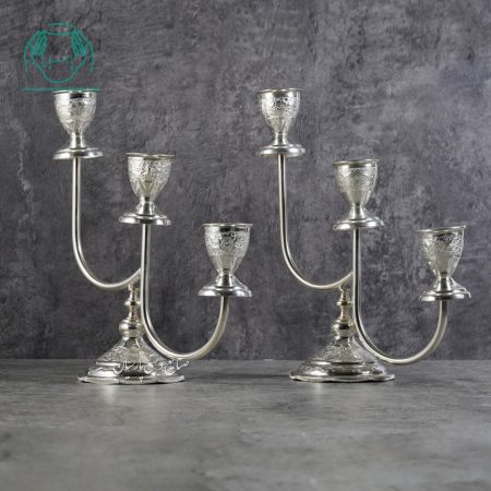جفت شمعدان سه شاخه