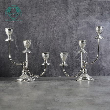 جفت شمعدان سه شاخه