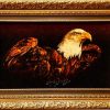 تابلو فرش دستبافت چله ابریشم طرح عقاب