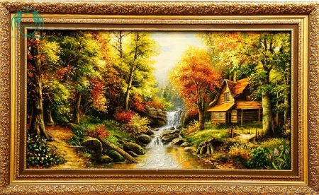 تابلو فرش دستبافت منظره توماس 