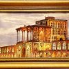تابلو فرش دستبافت چله ابریشم کاخ عالی قاپو اصفهان