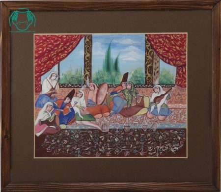 تابلو نقاشی بزم قاجار