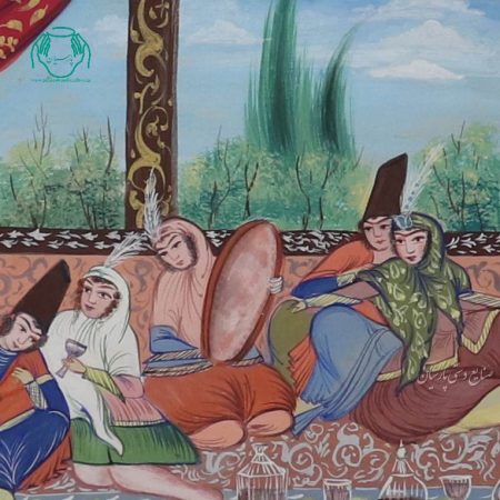 تابلو نقاشی بزم قاجار 