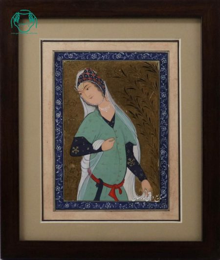 تابلو نقاشی زن مکتب اصفهان