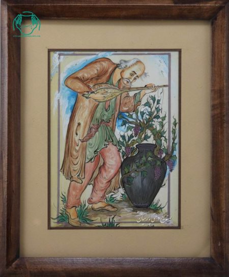 تابلو نقاشی مرد تار زن نوازنده