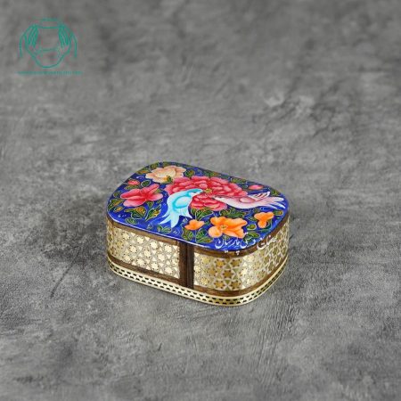 جاسکه ای خاتم و نقاشی گل و مرغ - Image 3