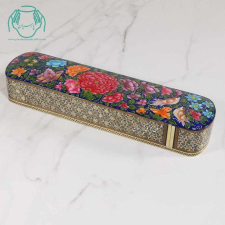 جامضرابی خاتم و نقاشی گل و مرغ