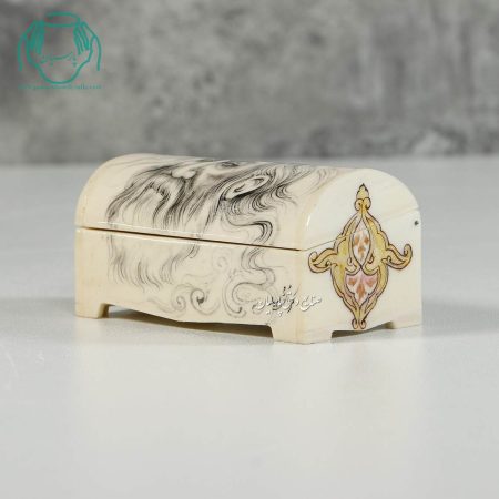 جعبه جواهرات صندوقی استخوانی نقاشی درویش 