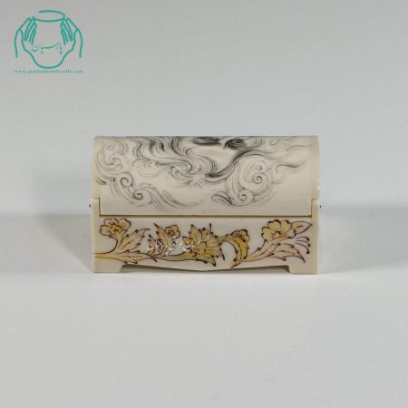 جعبه جواهرات صندوقی استخوانی  نقاشی درویش - Image 3