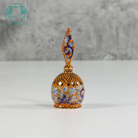 سرمه دان استخوانی تخم مرغی رنگ مسی نقاشی تذهیب