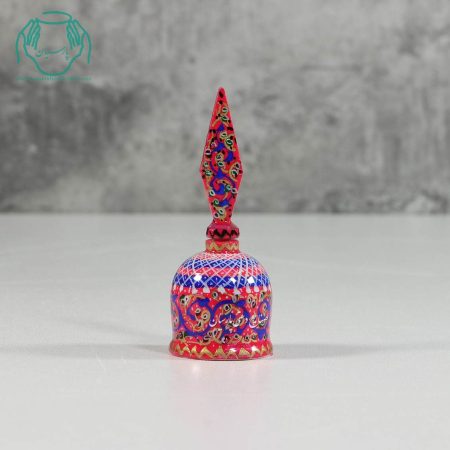 سرمه دان استخوانی تخم مرغی نقاشی تدهیب رنگ صورتی 