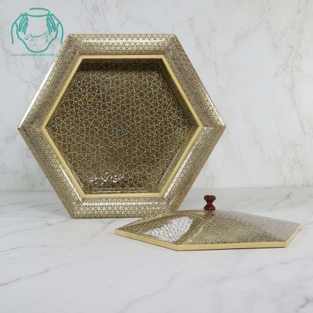 شکلات خوری شش گوش تمام خاتم اعلی سایز بزرگ - Image 3